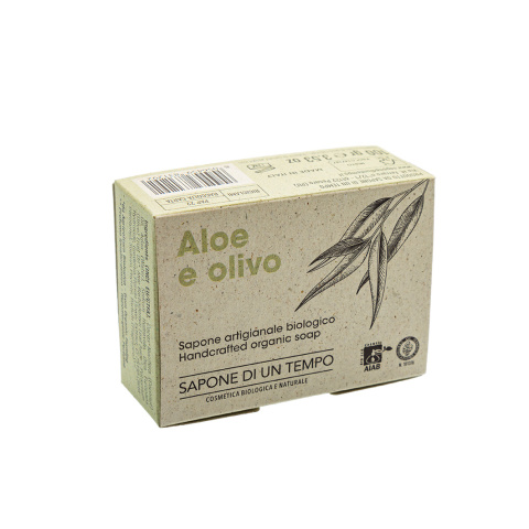 Mydło Bio Aloes i Oliwka 100g SAPONE DI UN TEMPO